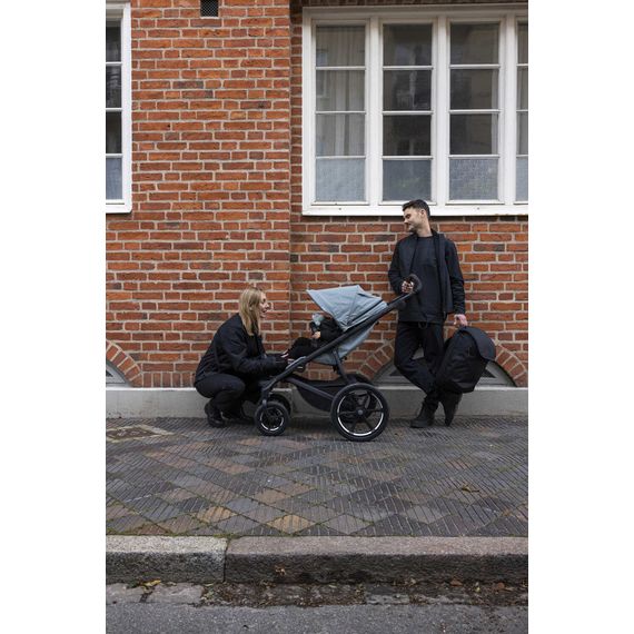 Thule Urban Glide 4-wheel čtyřkolový terénní kočárek, Rodzaj wózka: spacerowy, Kolor materiału: Mid Blue, 8 zdjęcie