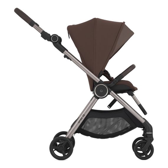Anex IQ wózek 3w1 głęboko-spacerowy z opcją przekształcenia w lekką spacerówkę - bez kluczyka, Kolekcja: Premium, Kolor materiału: Brew, 23 zdjęcie