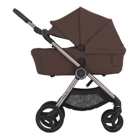 Anex IQ wózek 3w1 głęboko-spacerowy z opcją przekształcenia w lekką spacerówkę - bez kluczyka, Kolekcja: Premium, Kolor materiału: Brew, 32 zdjęcie