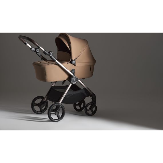 Anex IQ kočárek 3v1 s korbou, sportovním sedátkem a buggy – prémiová transformace 6v1, Kolekcja: Premium, Kolor materiału: Buff, 29 zdjęcie