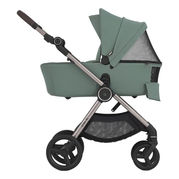 Anex IQ wózek 3w1 głęboko-spacerowy z opcją przekształcenia w lekką spacerówkę - bez kluczyka, Kolekcja: Premium, Kolor materiału: Olly, 33 zdjęcie