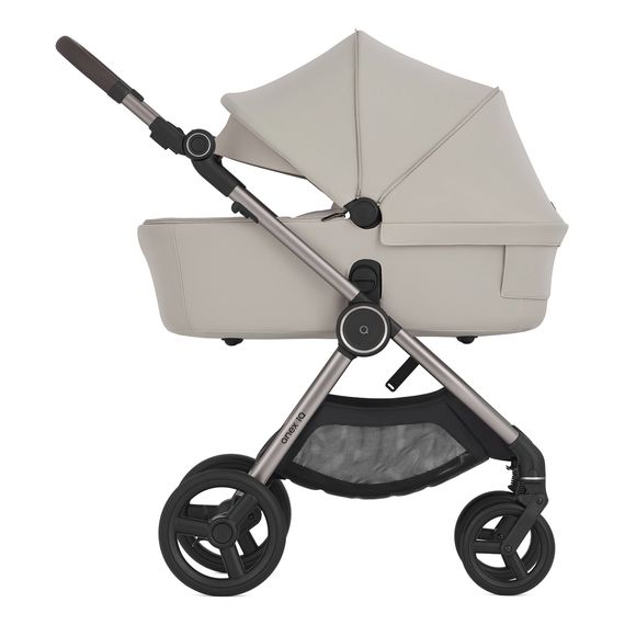 Anex IQ kočárek 3v1 s korbou, sportovním sedátkem a buggy – prémiová transformace 6v1, Kolekcja: Premium, Kolor materiału: Soya, 30 zdjęcie