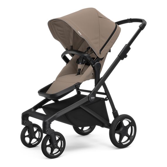 Thule Sleek 2 kočárek rok po roce, Rodzaj wózka: rok po roku, Kolor materiału: Tinted Taupe, Kolor ramy: Black, 24 zdjęcie