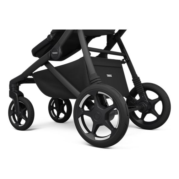 Thule Sleek 2 kočárek pro dvojčata, Rodzaj wózka: bliżniaczy, Kolor materiału: Black, Kolor ramy: Black, 22 zdjęcie