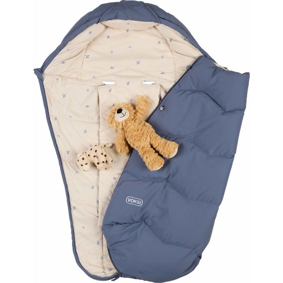 BeSafe Voksi Explorer śpiworek do fotelika/wózka, Kolor materiału: Stone Blue, 4 zdjęcie