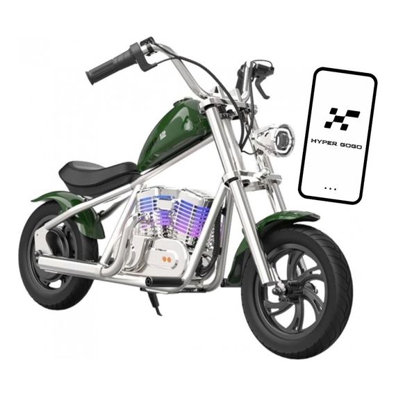 Hyper GoGo Cruiser 12 Plus with App Electric Motorcycle Green, Kolor: Zielony, image 