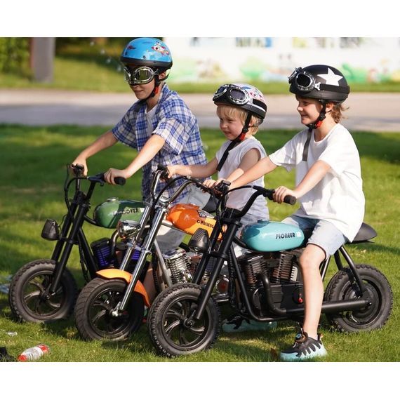 Hyper GoGo Pioneer 12 Plus elektrická motorka Modrá, Kolor: Niebieski, 8 zdjęcie