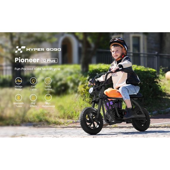 Hyper Gogo Pioneer 12 Plus elektrická motorka Oranžová, Kolor: pomarańczowy, 13 zdjęcie