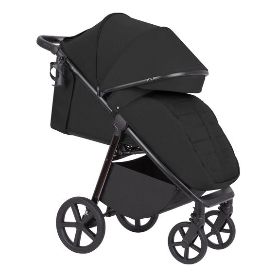 Carrello Bravo Plus * SLEVA v košíku * sportovní kočárek, Kolor materiału: Pure Black, 7 zdjęcie