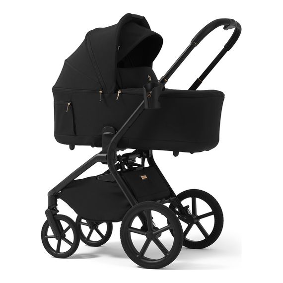 Future Design Inspiro 2v1 - kočárek 2v1 se skládací korbou, Kolor materiału: Pure Black