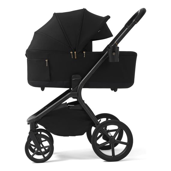 Future Design Inspiro 2v1 - kočárek 2v1 se skládací korbou, Kolor materiału: Pure Black, 16 zdjęcie