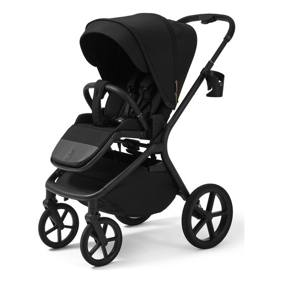 Future Design Inspiro 2v1 - kočárek 2v1 se skládací korbou, Kolor materiału: Pure Black, 18 zdjęcie