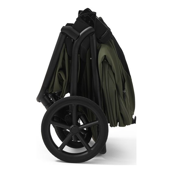 Future Design Inspiro 2v1 - kočárek 2v1 se skládací korbou, Kolor materiału: Silk Olive, 22 zdjęcie