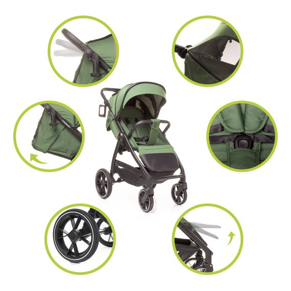 4Baby Copper Black, Kolor materiału: Green, 24 zdjęcie