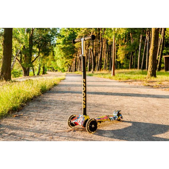 4Baby Mini Scooter koloběžka Yellow, Kolor: Yellow, 19 zdjęcie