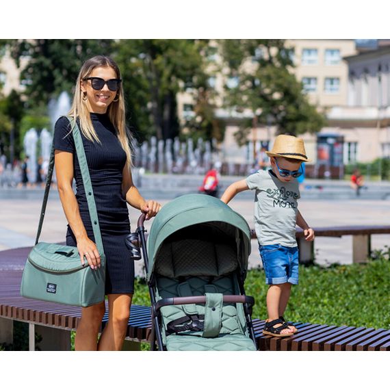 4Baby přebalovací taška na kočárek, Kolor materiału: Mokka, 3 zdjęcie