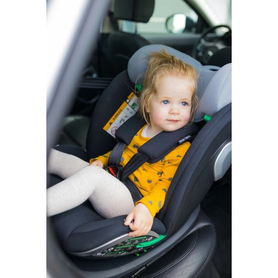 4Baby Vel-Fix - otočná autosedačka multiskupinová (40 - 150 cm | 0 - 36 kg | 0 - 12 let), Kolor: Grey, 10 zdjęcie