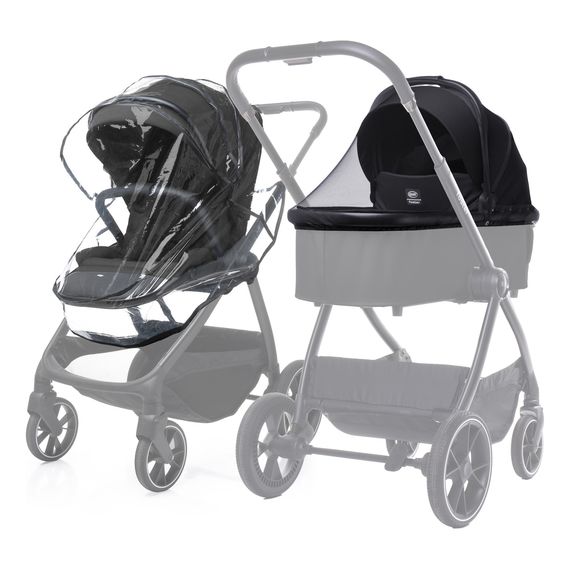 4Baby Foster - kočárek 2v1 hluboký a sportovní, Rodzaj wózka: głęboko-spacerowy, Kolor materiału: Black, 32 zdjęcie