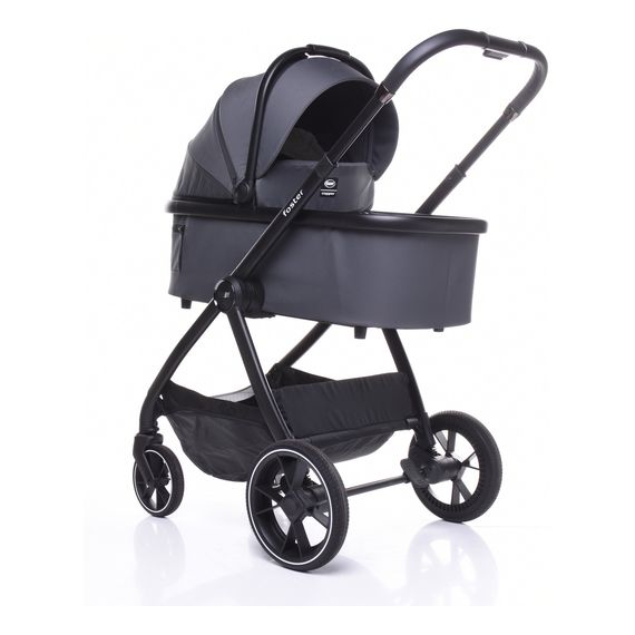 4Baby Foster - wózek 2w1 głęboko-spacerowy, Rodzaj wózka: głęboko-spacerowy, Kolor materiału: Graphite, 15 zdjęcie