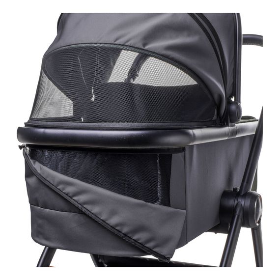 4Baby Foster - wózek 2w1 głęboko-spacerowy, Rodzaj wózka: głęboko-spacerowy, Kolor materiału: Graphite, 24 zdjęcie