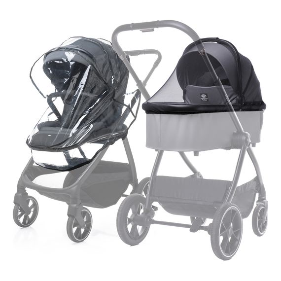 4Baby Foster - wózek 2w1 głęboko-spacerowy, Rodzaj wózka: głęboko-spacerowy, Kolor materiału: Graphite, 32 zdjęcie