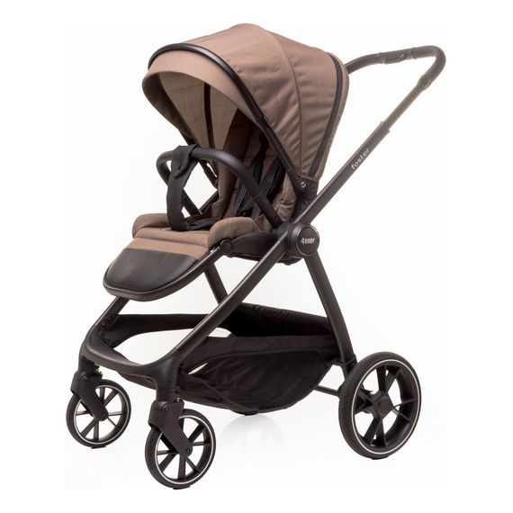 4Baby Foster - wózek 2w1 głęboko-spacerowy, Rodzaj wózka: głęboko-spacerowy, Kolor materiału: Mokka, 14 zdjęcie