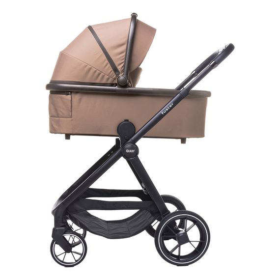 4Baby Foster - wózek 2w1 głęboko-spacerowy, Rodzaj wózka: głęboko-spacerowy, Kolor materiału: Mokka, 31 zdjęcie