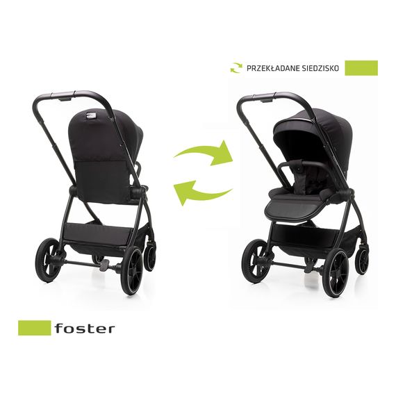 4Baby Foster Pushchair, Rodzaj: spacerowy, Kolor: Black, image , 12 image