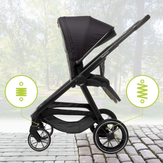 4Baby Foster Pushchair, Rodzaj: spacerowy, Kolor: Black, image , 16 image
