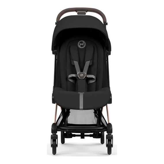 Cybex Coya 2w1 Black Cozy Beige, Rodzaj wózka: głęboko-spacerowy, Kolekcja: Comfort, Kolor materiału: Sepia Black, Kolor ramy: Rosegold, 5 zdjęcie