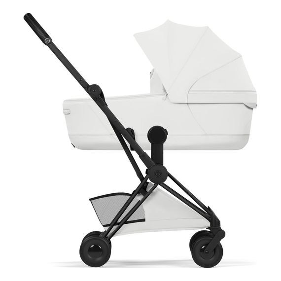 Cybex Coya Style — kompaktní sportovní kočárek do letadla, Rodzaj wózka: spacerowy, Kolekcja: Style, Kolor materiału: Off white, Kolor ramy: Black, 10 zdjęcie