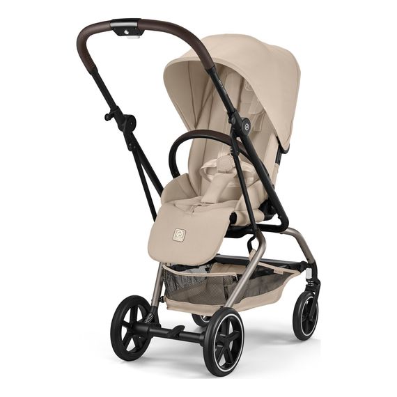 Cybex Eezy S Twist+2 Black Dune Grey, Kolor: Almond Beige, Kolor ramy: Taupe, image 