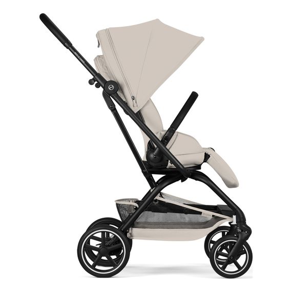 Cybex Eezy S Twist+ 2 Black Dune Grey, Kolor materiału: Dune Grey, Kolor ramy: Black, 6 zdjęcie
