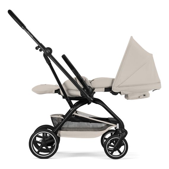 Cybex Eezy S Twist+ 2 Black Dune Grey, Kolor materiału: Dune Grey, Kolor ramy: Black, 8 zdjęcie