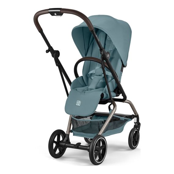 Cybex Eezy S Twist+2 Black Dune Grey, Kolor: Stormy Blue, Kolor ramy: Taupe, image 