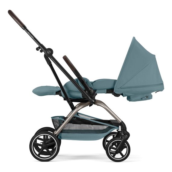 Cybex Eezy S Twist+2 Black Dune Grey, Kolor: Stormy Blue, Kolor ramy: Taupe, image , 8 image