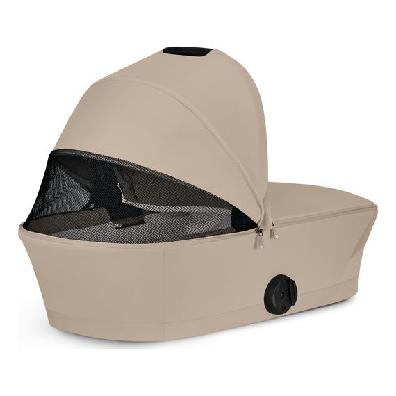 Cybex Melio Carbon — kočárek 2v1 hluboký sportovní na karbonové rámu, Rodzaj wózka: głęboko-spacerowy, Kolor materiału: Almond Beige, 20 zdjęcie