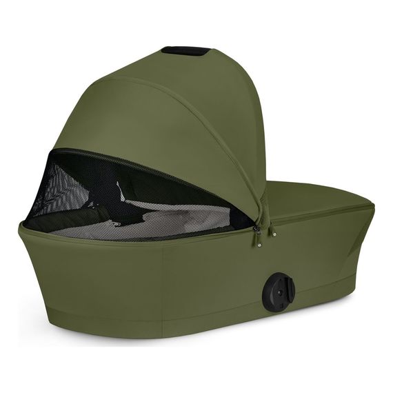 Cybex Melio Carbon — kočárek 2v1 hluboký sportovní na karbonové rámu, Rodzaj wózka: głęboko-spacerowy, Kolor materiału: Moss Green, 20 zdjęcie