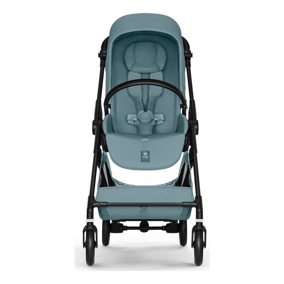 Cybex Melio Carbon — kočárek 2v1 hluboký sportovní na karbonové rámu, Rodzaj wózka: głęboko-spacerowy, Kolor materiału: Stormy Blue, 14 zdjęcie