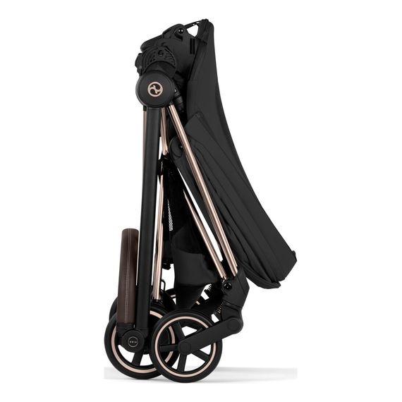 Cybex Mios 5.0 2w1 Black Cozy Beige, Rodzaj wózka: głęboko-spacerowy, Kolekcja: Comfort, Kolor materiału: Sepia Black, Kolor ramy: Rosegold, 10 zdjęcie