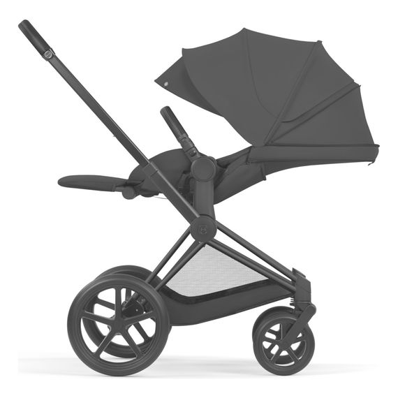 Cybex Priam 5.0 — kočárek 2v1 hluboký sportovní, Rodzaj wózka: głęboko-spacerowy, Kolekcja: Comfort, Kolor materiału: Sepia Black, Kolor ramy: Black, 24 zdjęcie