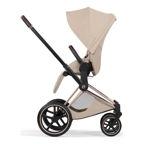 Cybex Priam 5.0/ePriam 5.0 Style potah sedačky sportovního kočárku, Kolekcja: Style, Kolor materiału: Cozy Beige, 6 zdjęcie