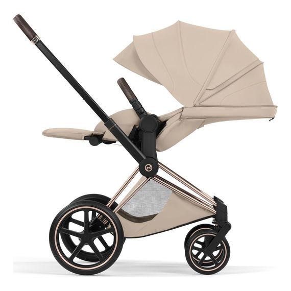 Cybex Priam 5.0/ePriam 5.0 Style potah sedačky sportovního kočárku, Kolekcja: Style, Kolor materiału: Cozy Beige, 7 zdjęcie