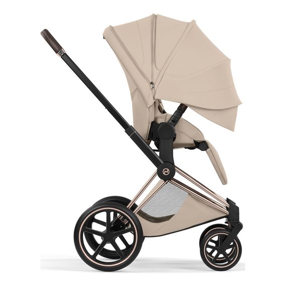 Cybex Priam 5.0/ePriam 5.0 Style potah sedačky sportovního kočárku, Kolekcja: Style, Kolor materiału: Cozy Beige, 8 zdjęcie