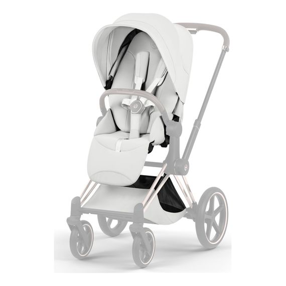 Cybex Priam 5.0/ePriam 5.0 Style potah sedačky sportovního kočárku, Kolekcja: Style, Kolor materiału: Off white