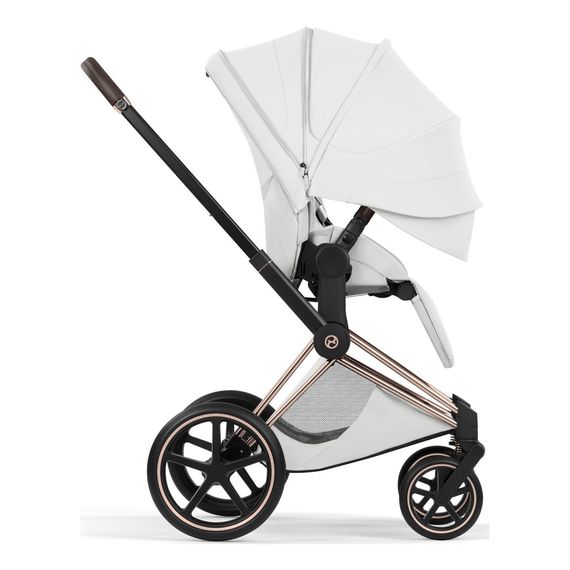 Cybex Priam 5.0/ePriam 5.0 Style potah sedačky sportovního kočárku, Kolekcja: Style, Kolor materiału: Off white, 8 zdjęcie