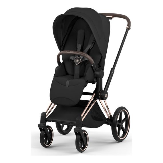Cybex Priam 5.0/ePriam 5.0 Style potah sedačky sportovního kočárku, Kolekcja: Style, Kolor materiału: Sepia Black, 5 zdjęcie