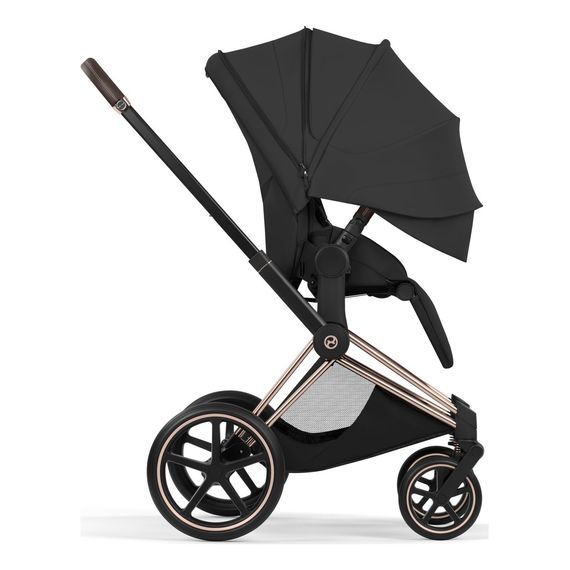 Cybex Priam 5.0/ePriam 5.0 Style potah sedačky sportovního kočárku, Kolekcja: Style, Kolor materiału: Sepia Black, 8 zdjęcie