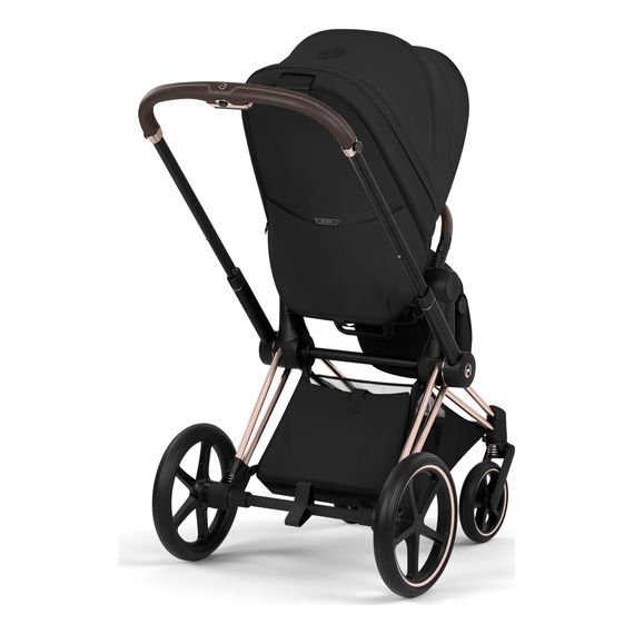 Cybex Priam 5.0/ePriam 5.0 Style potah sedačky sportovního kočárku, Kolekcja: Style, Kolor materiału: Sepia Black, 10 zdjęcie