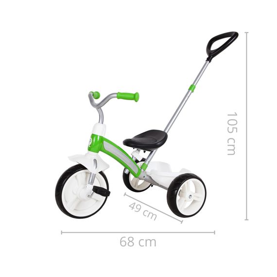 QPlay Rowerek Trójkołowy Elite Plus Green, Kolor: Green, 10 zdjęcie